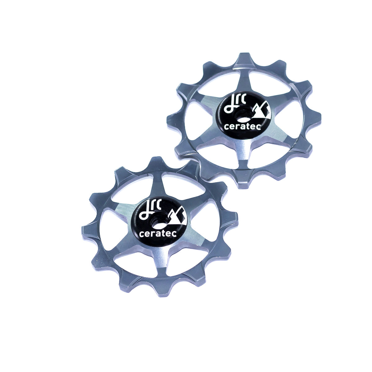 Gunmetal, lightweight aluminium pulley wheel set for bicycles, 12 tooth, narrow/wide, for Sram 1x Mono Systems