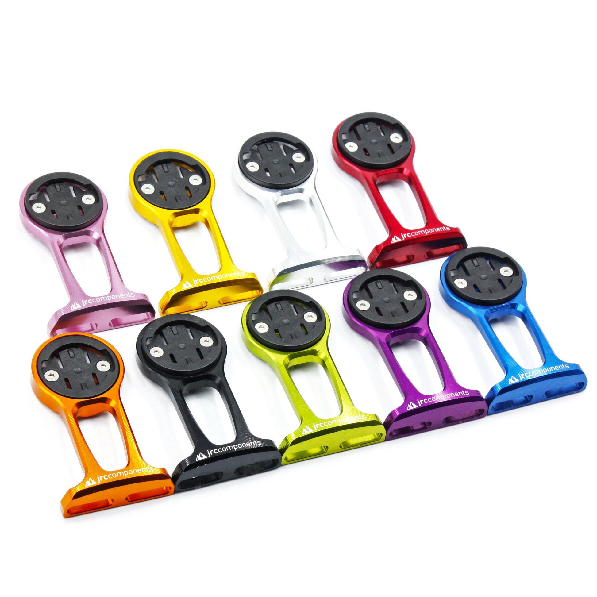 Lightweight aluminium stem out front GPS computer mount, compatible with Wahoo, various colours