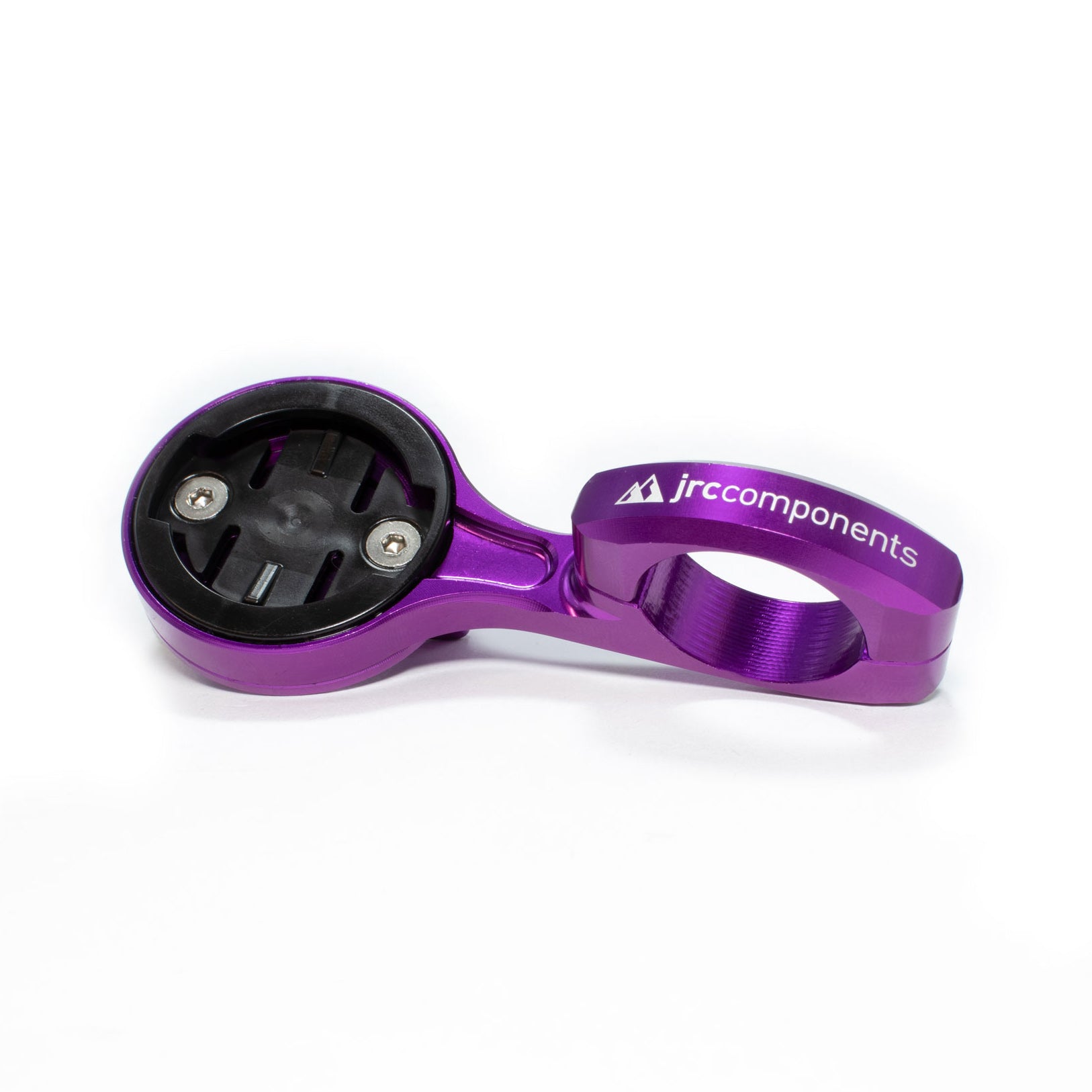 Purple, lightweight, aluminium Garmin GPS computer mount for Time Trial and Triathlons, TT, with compact flick-switch design