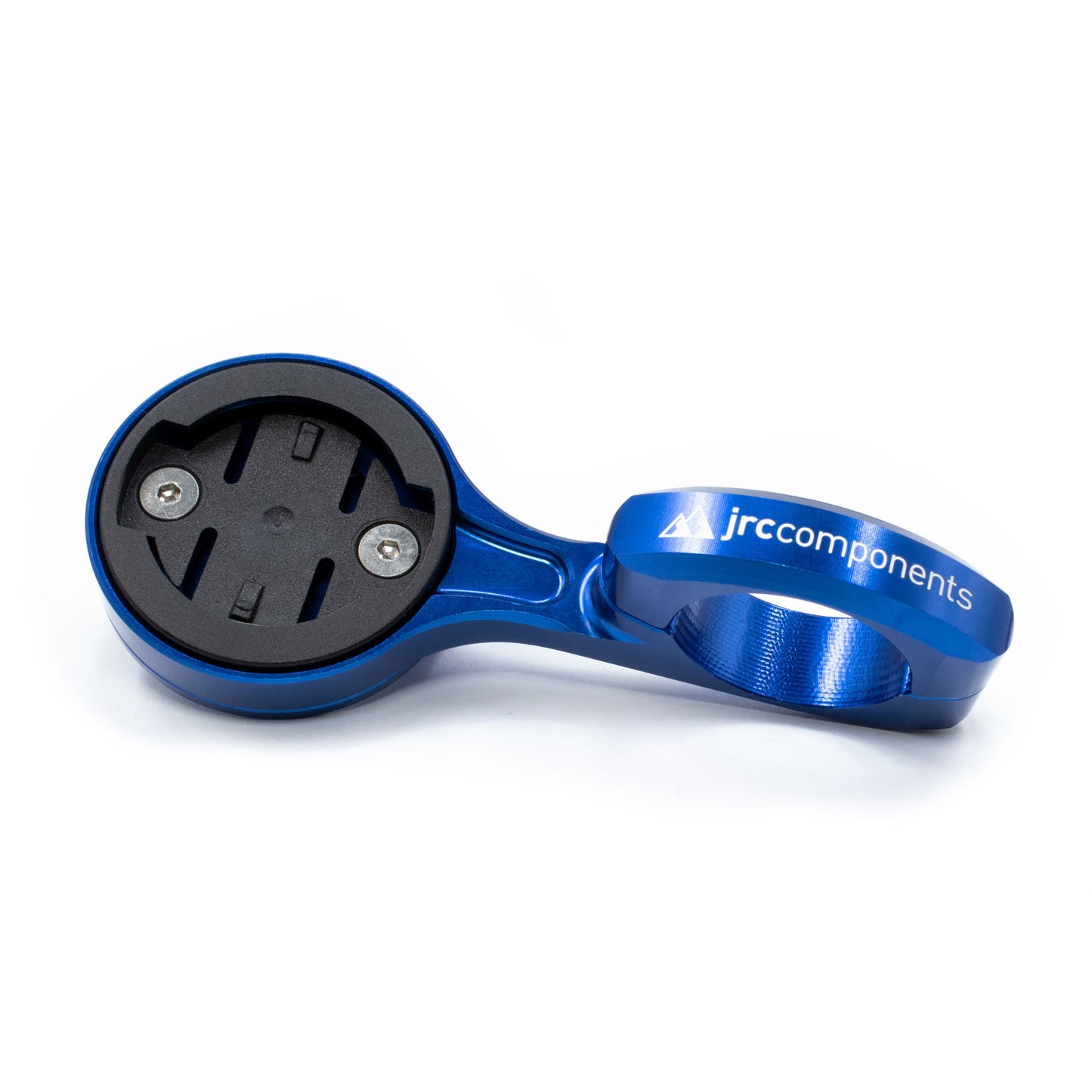 Blue, lightweight, aluminium Wahoo  GPS computer mount for Time Trial and Triathlons, TT, with compact flick-switch design