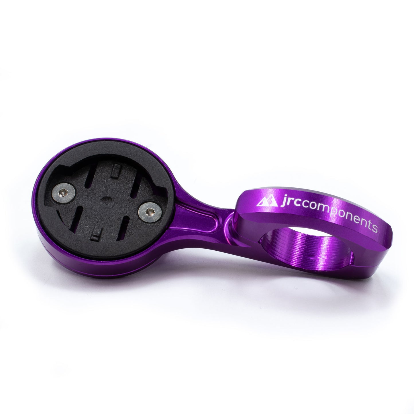Purple, lightweight, aluminium Wahoo GPS computer mount for Time Trial and Triathlons, TT, with compact flick-switch design