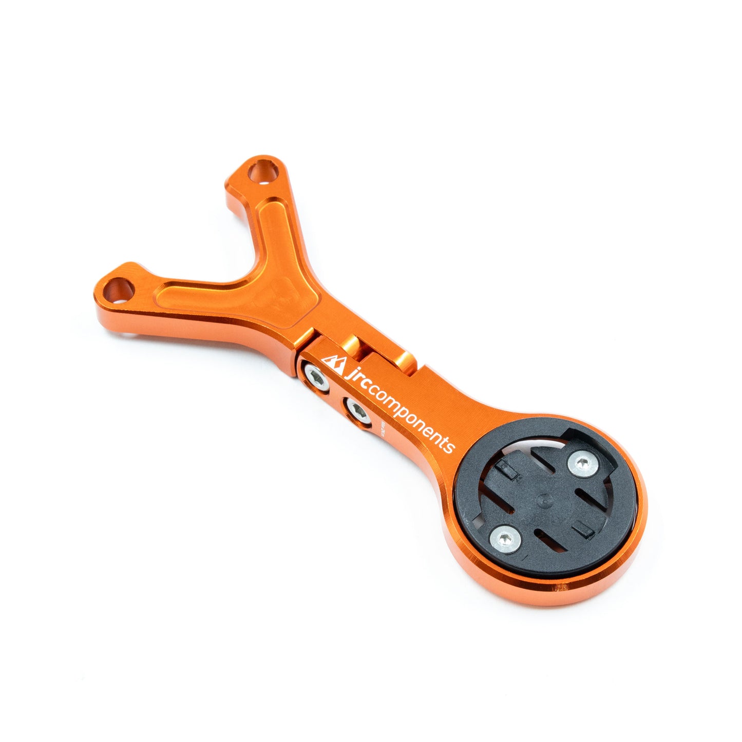 JRC Components, Lightweight Underbar Out Front Mount GPS Computer Mount for Cannondale Hollowgram Knot and Save Handlebar and Stem System for Wahoo in Orange