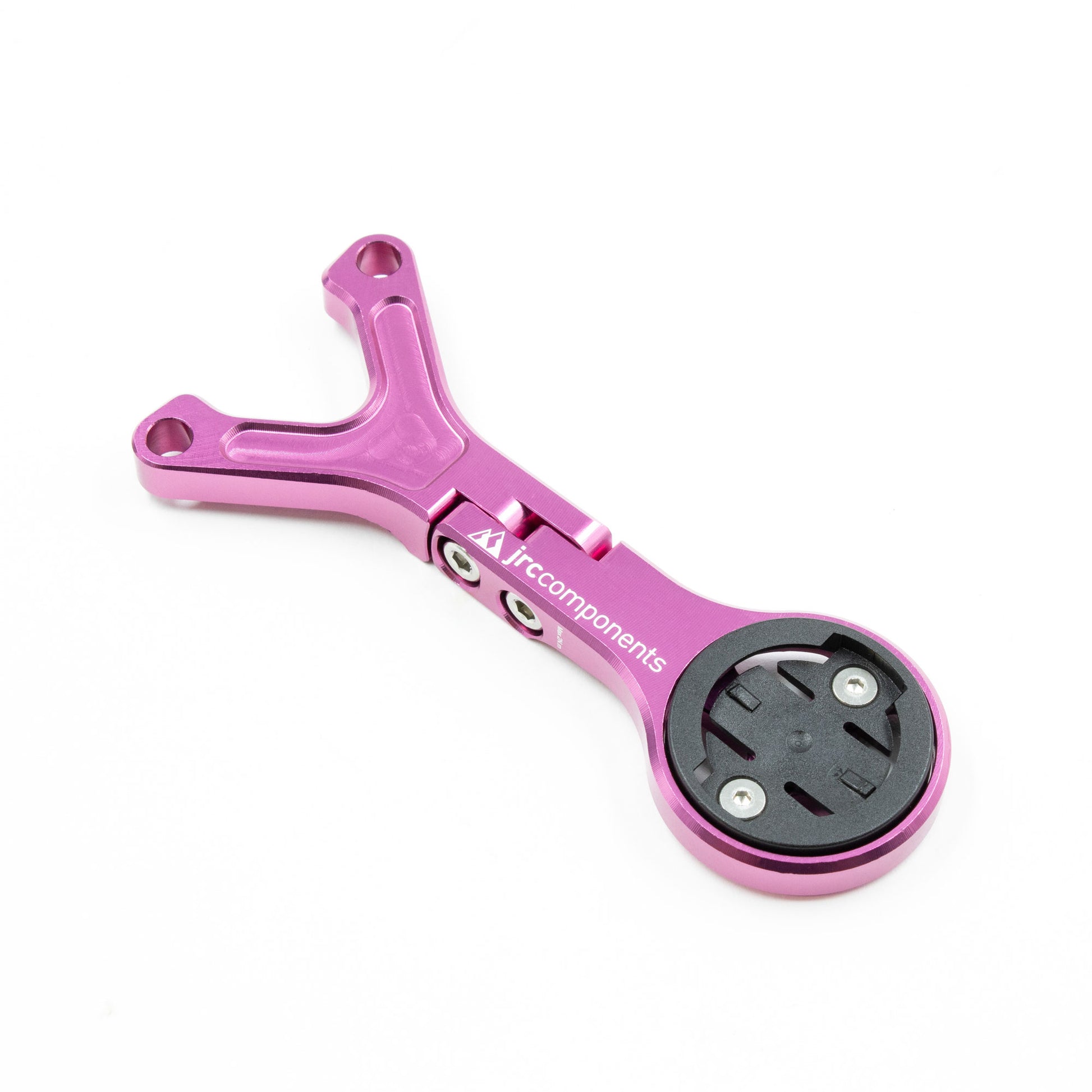 JRC Components, Lightweight Underbar Out Front Mount GPS Computer Mount for Cannondale Hollowgram Knot and Save Handlebar and Stem System for Wahoo in Pink
